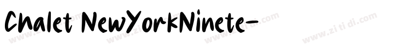 Chalet NewYorkNinete字体转换